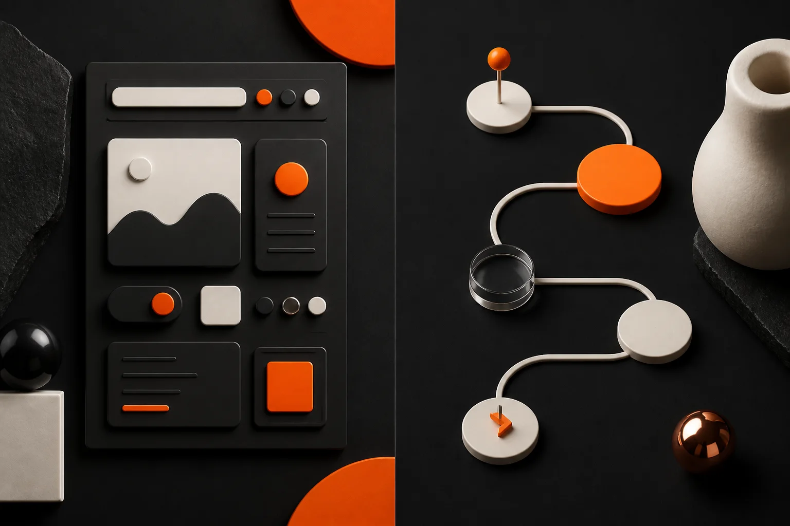 UI UX Tasarım Nedir konusunu anlatan KANT editoryal görseli